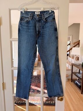 Agolde Women’s Straight-Leg Jeans in Medium Blue Wash